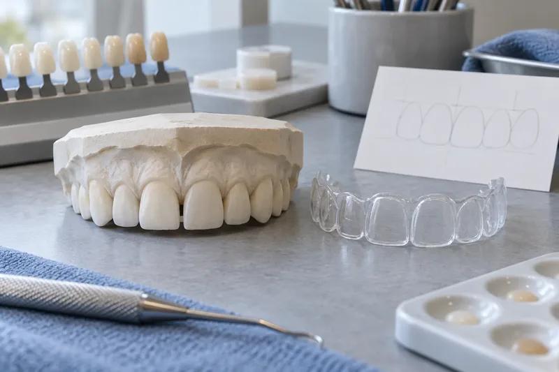 AI-generated diagnostic model and transparent trial design for a front-tooth gap consultation