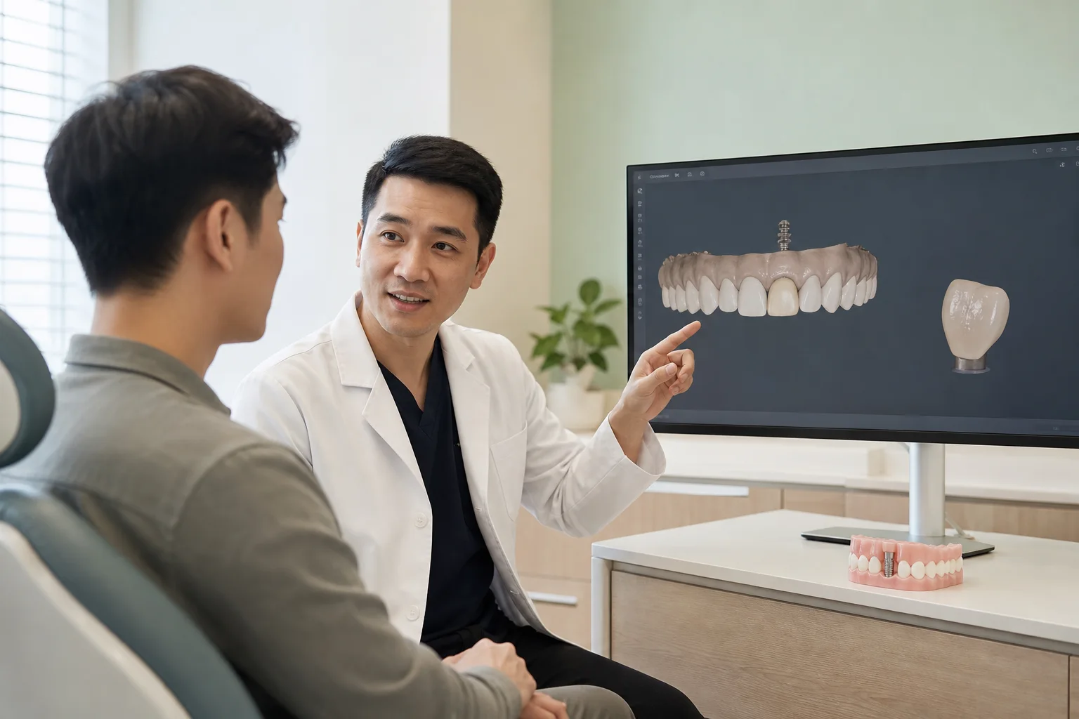 Front Tooth Implants in China: Temporary-Tooth and Smile Planning